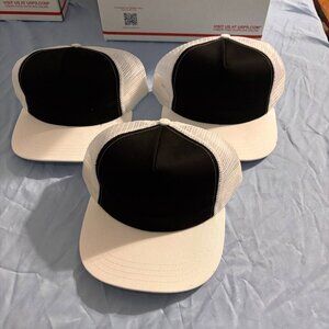 3 pk Velcro snap back hats
